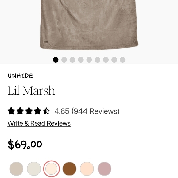 UnHide Lil Marsh' Throw Blanket -Rose Color - Picture 2 of 2